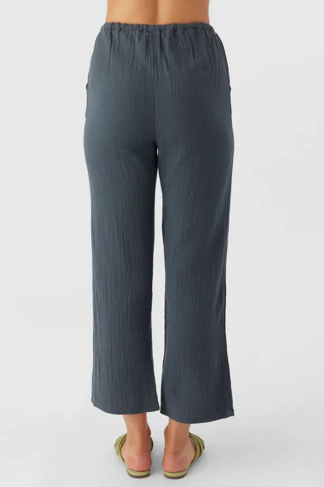 BRENDA CRINKLE DOUBLE GAUZE BEACH PANTS Slate Women O039NEILL Collections