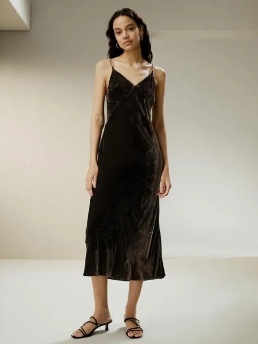 Brenna Velvet Dress Women Jumpsuits Lilysilk Dresses