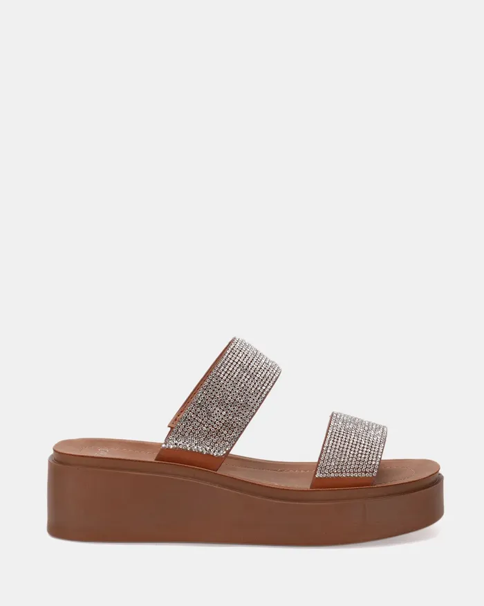 BRILLIANT SILVER Wedges NOVO Shoes Women