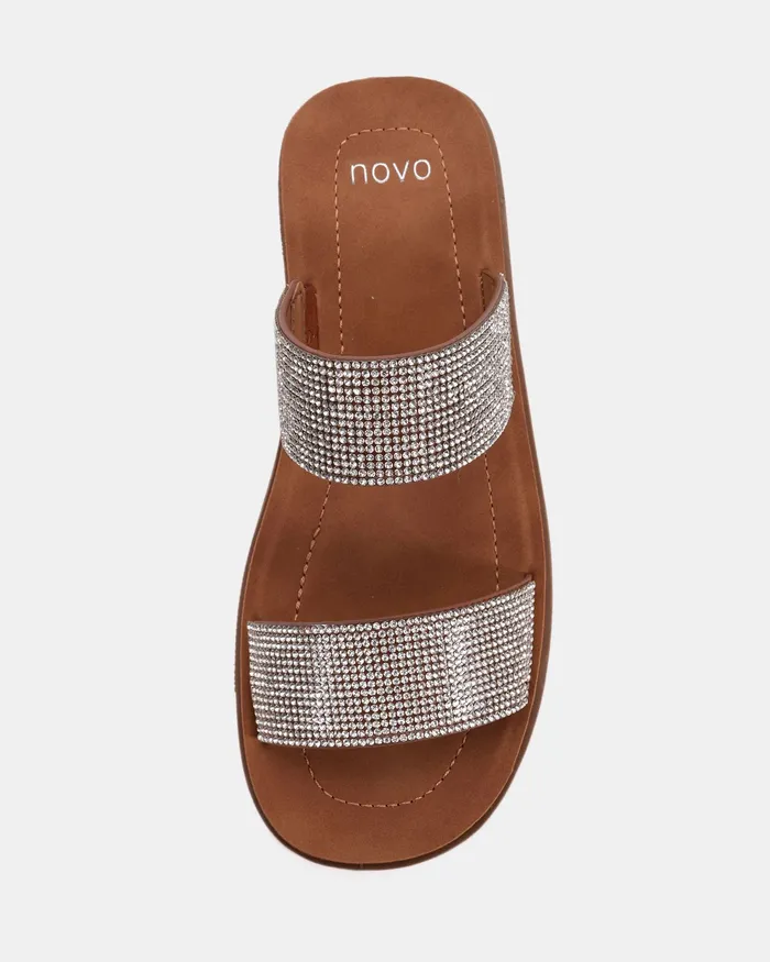 BRILLIANT SILVER Wedges NOVO Shoes Women