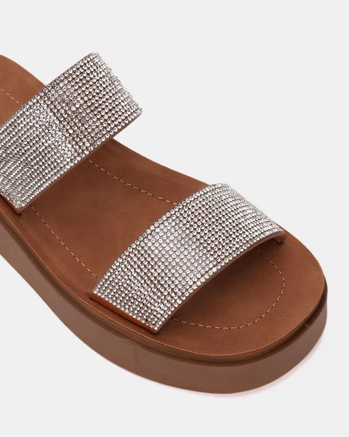 BRILLIANT SILVER Wedges NOVO Shoes Women