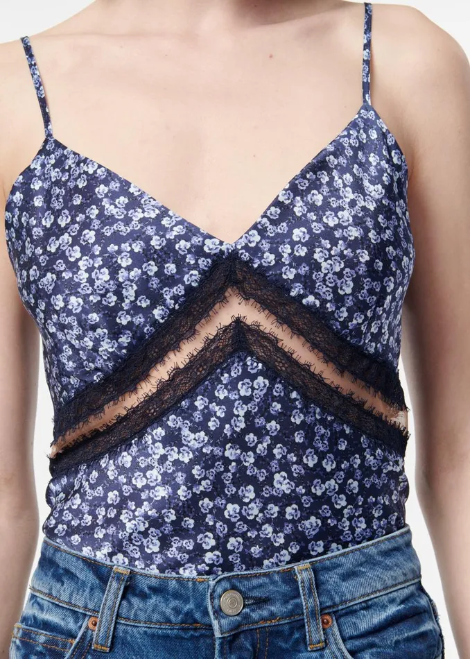 CAMI NYC Camisoles Women Trinity Cami Blue Pansy