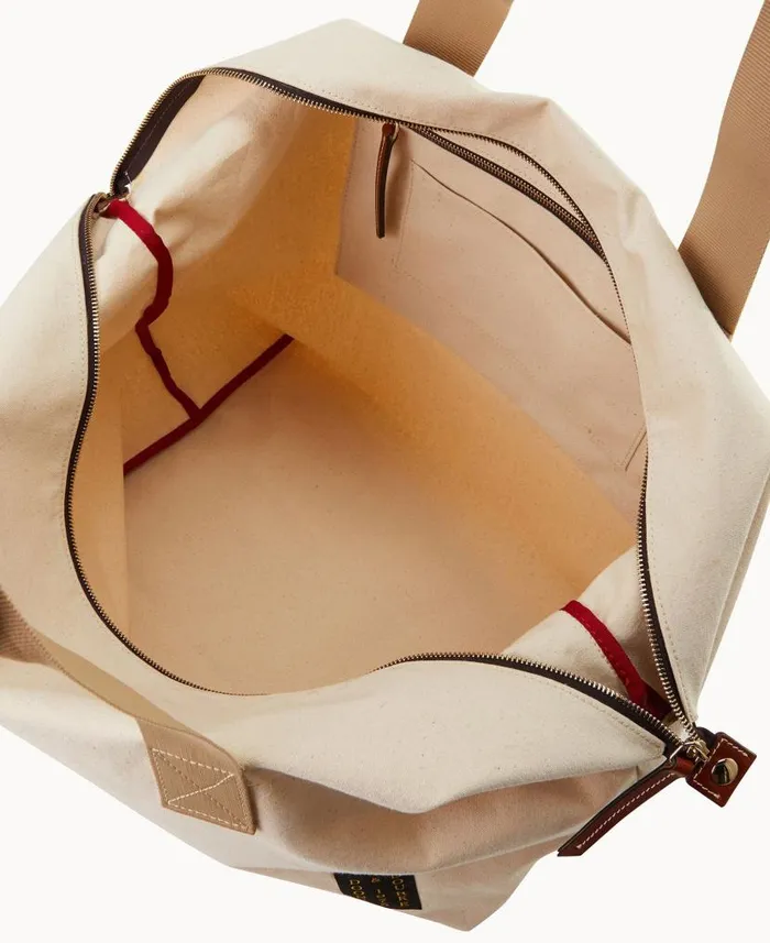 Canvas Carryall 50 Natural Woman Dooney and Bourke Totes Canvas Carryall 50 Natural Woman Dooney and Bourke Totes