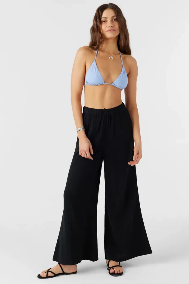 CARALEE DOUBLE GAUZE PANTS Black Women O039NEILL Collections