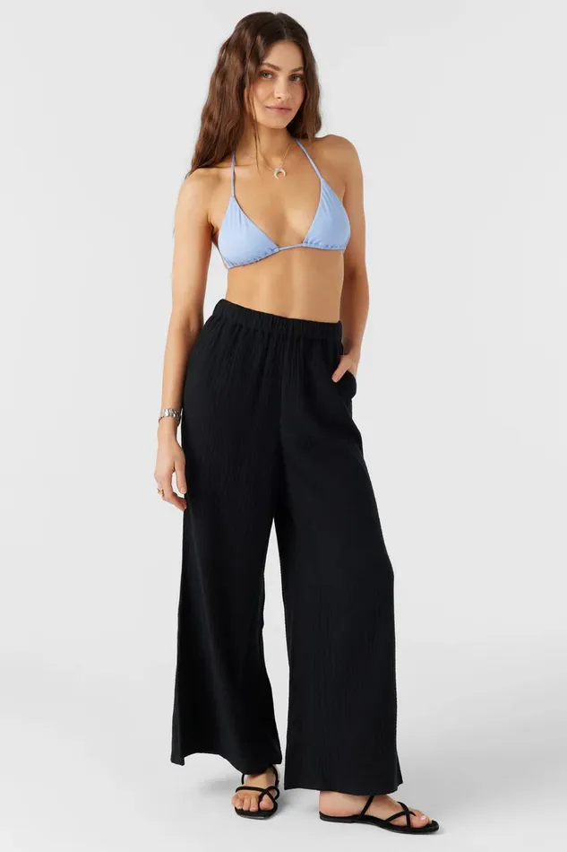 CARALEE DOUBLE GAUZE PANTS Black Women O039NEILL Collections