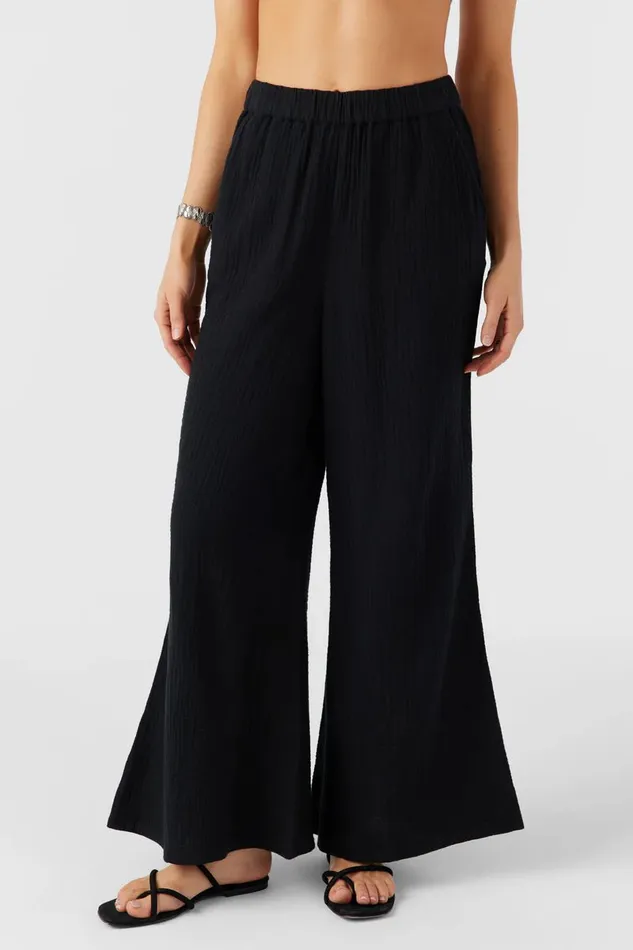 CARALEE DOUBLE GAUZE PANTS Black Women O039NEILL Collections