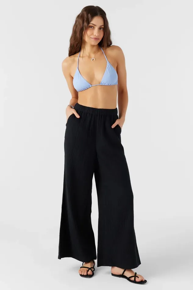 CARALEE DOUBLE GAUZE PANTS Black Women O039NEILL Collections