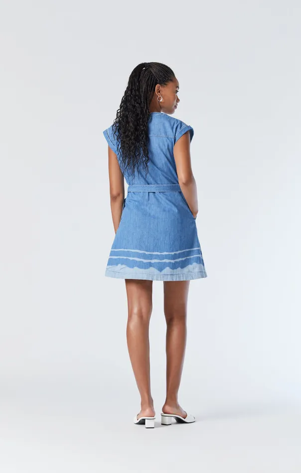 Carrie Wrap Denim Dress In Light Denim Women Mavi Jeans Dresses and Skirts Carrie Wrap Denim Dress In Light Denim Women Mavi Jeans Dresses and Skirts