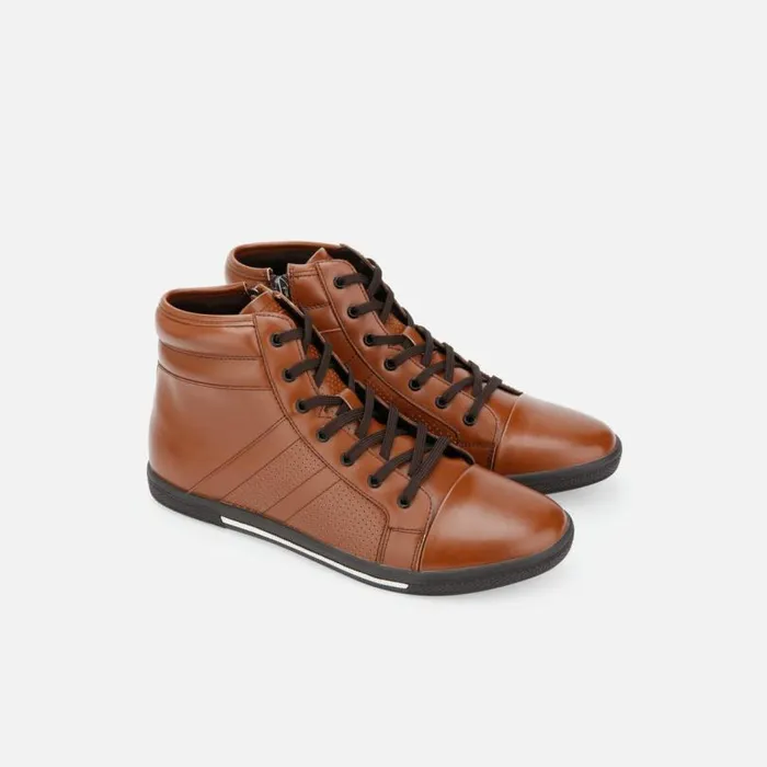 Center High Top Sneaker Cognac Men Kenneth Cole Sneakers