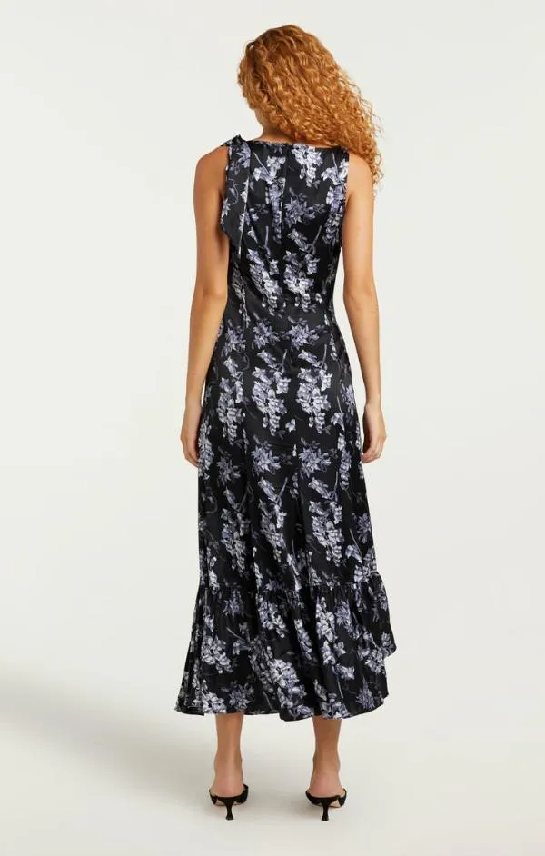 Cinq Sept Anwen Dress Costal Floral Black Multi Women Cocktail and Evening
