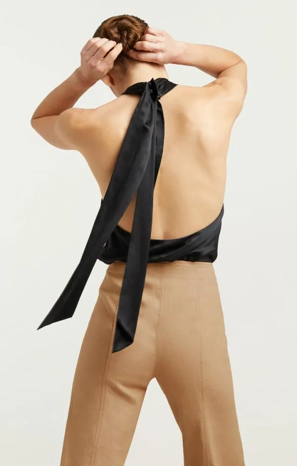 Cinq Sept Avani Top Black Women Tank Tops and Camisoles