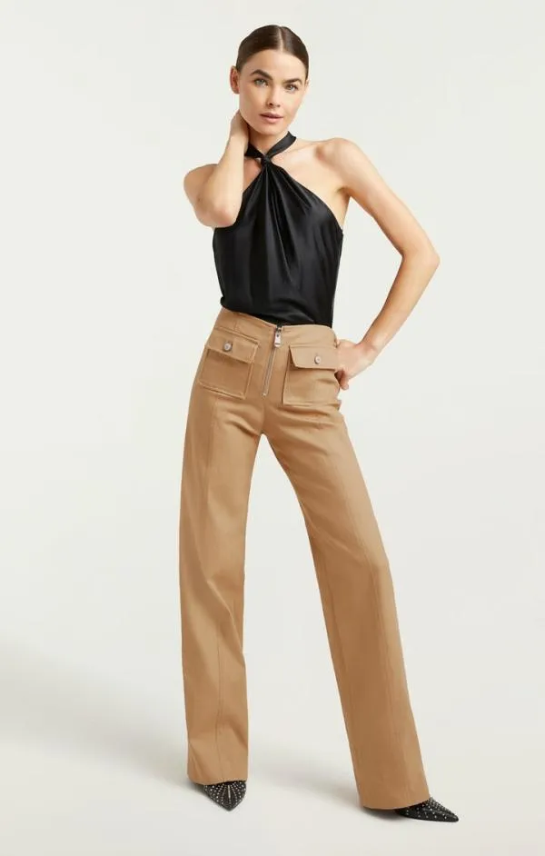 Cinq Sept Avani Top Black Women Tank Tops and Camisoles