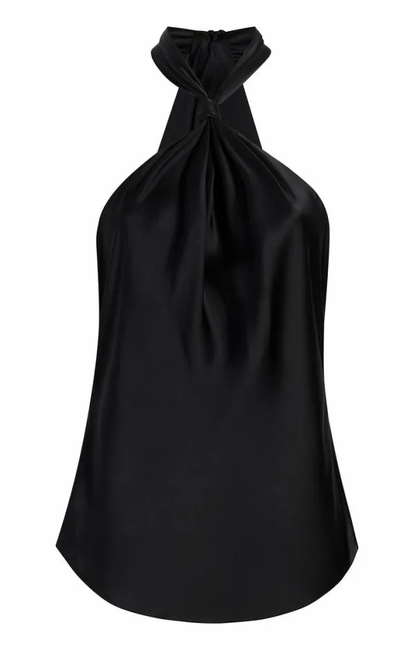 Cinq Sept Avani Top Black Women Tank Tops and Camisoles