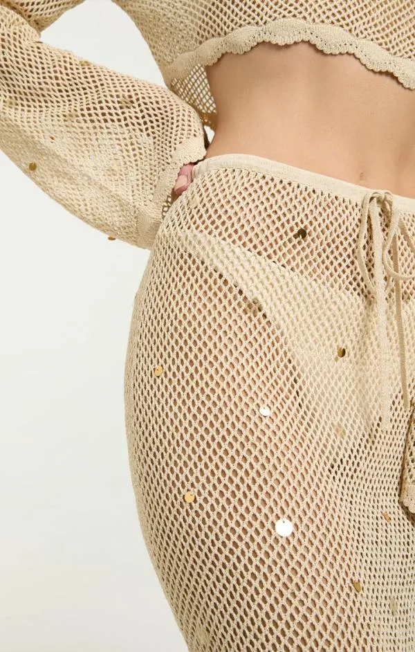 Cinq Sept Briar Skirt Naturalgold Women Skirts