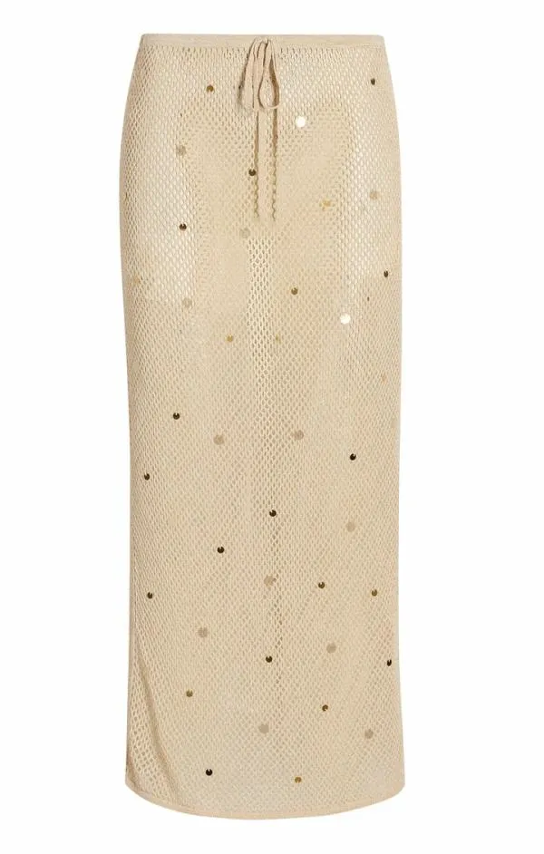 Cinq Sept Briar Skirt Naturalgold Women Skirts