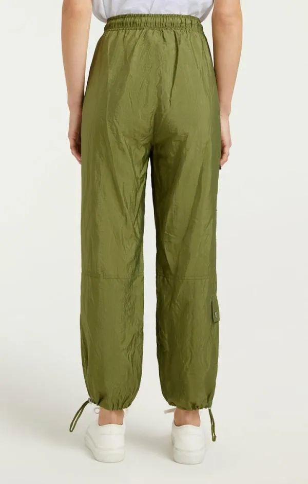 Cinq Sept Nitsan Parachute Pant Olive Green Women Pants