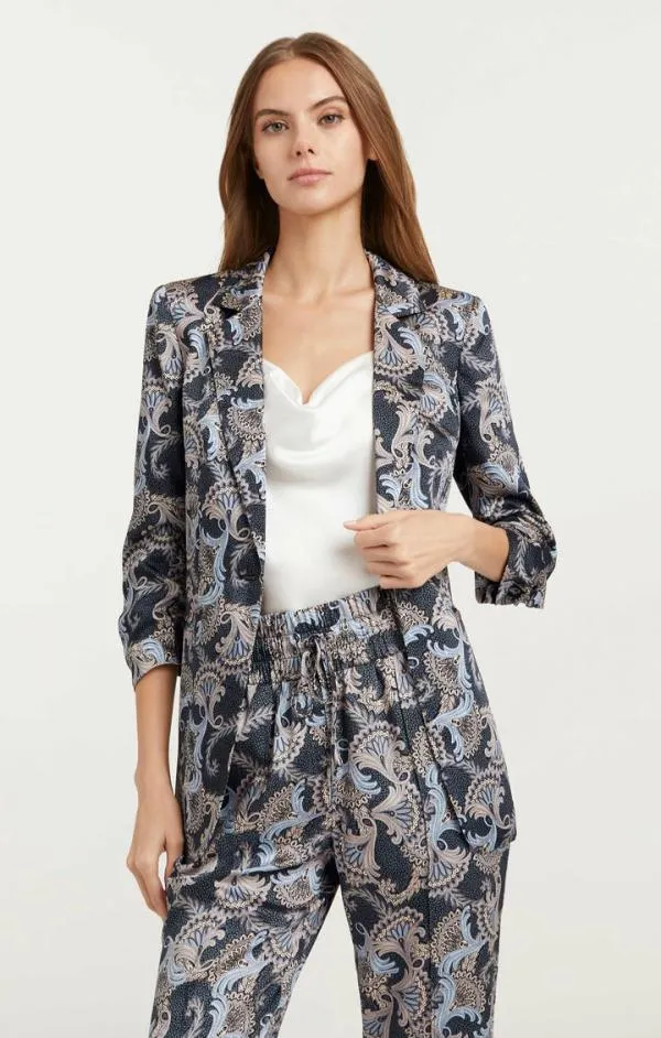 Cinq Sept Plume Khloe Blazer Raven Multi Women Blazers