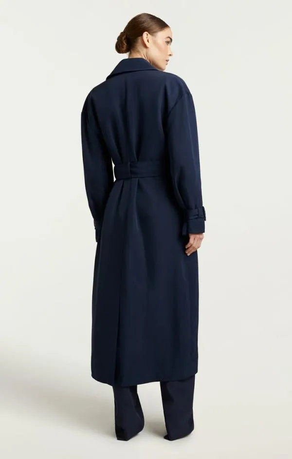 Cinq Sept Tillie Trench Navyblack Women Outerwear