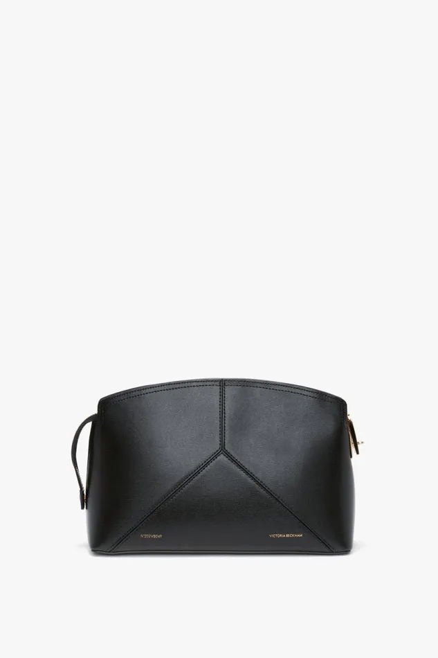 Clutches Women Victoria Beckham Victoria Clutch Bag In Black Leather