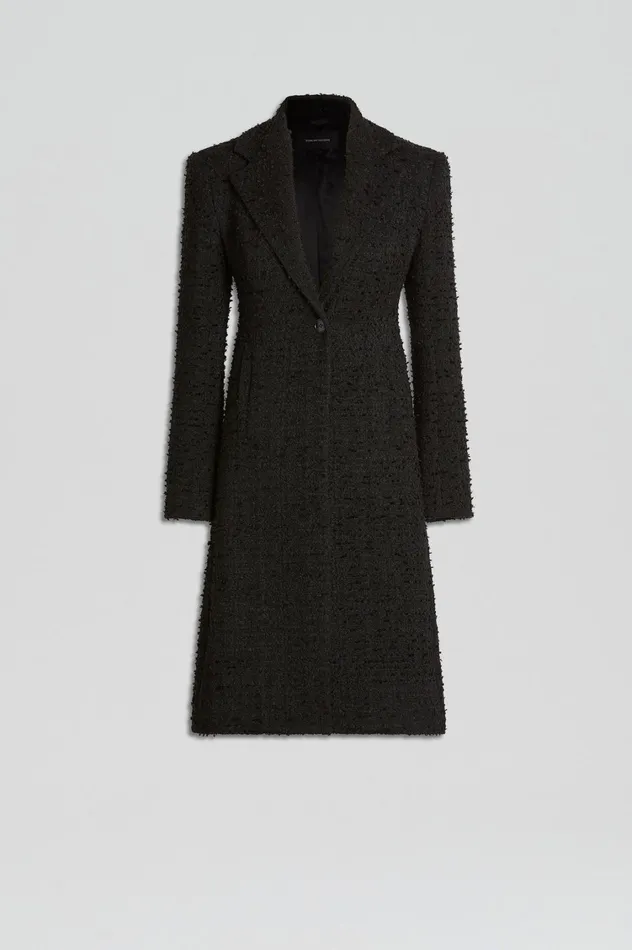 Coats Women Scanlan Theodore BOUCLE COAT Black Coats Women Scanlan Theodore BOUCLE COAT Black