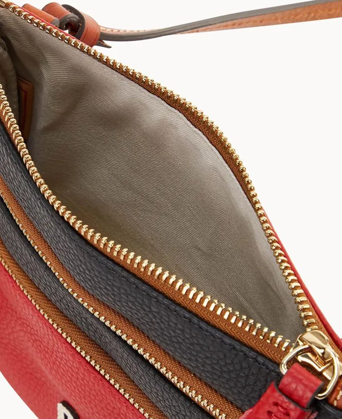 Collegiate Ohio State Triple Zip Crossbody Ohio State Woman Dooney and Bourke Crossbodies Collegiate Ohio State Triple Zip Crossbody Ohio State Woman Dooney and Bourke Crossbodies