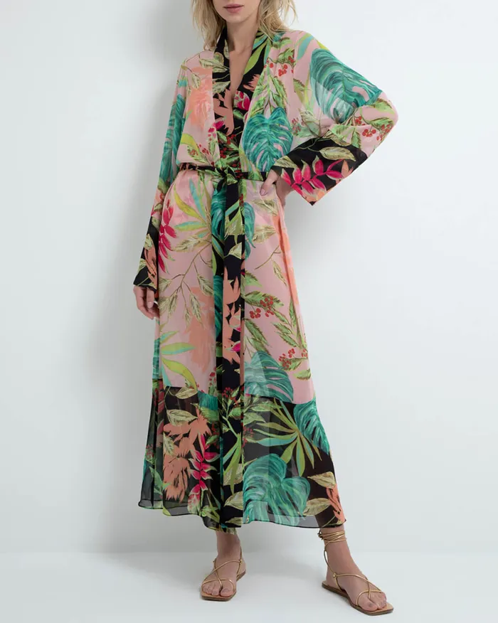CoverUps Women PatBO TROPICALIA BEACH ROBE FINAL SALE