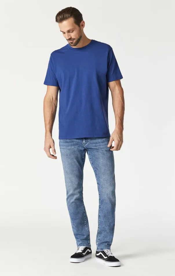 Crew Neck TShirt In Twilight Blue Men Mavi Jeans TShirts