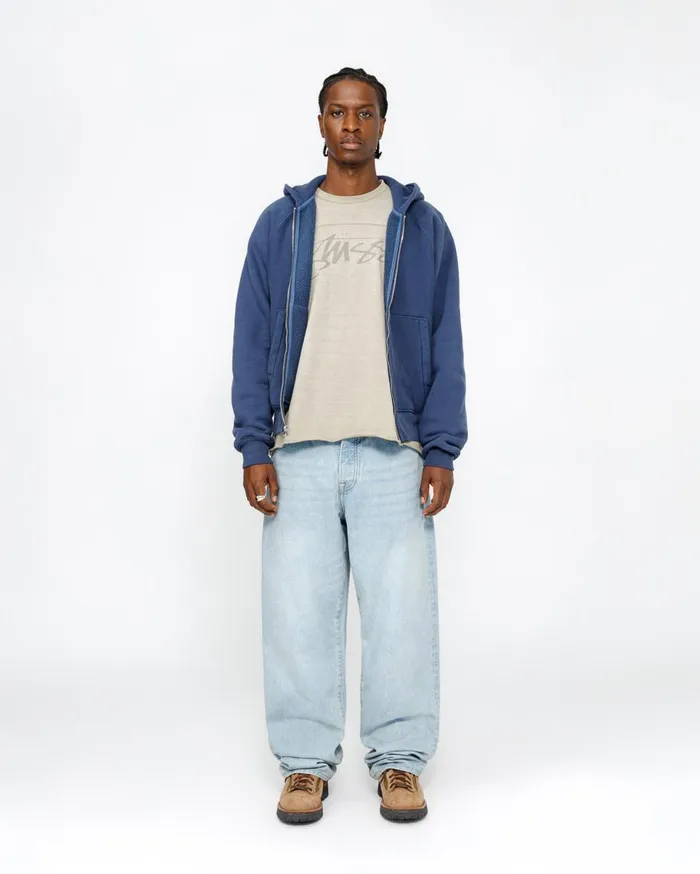 Denim MenWomen Stussy BIG OL039 JEAN DENIM Light Wash