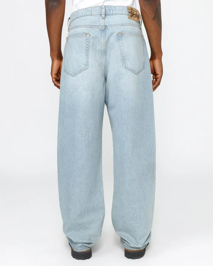 Denim MenWomen Stussy BIG OL039 JEAN DENIM Light Wash Denim MenWomen Stussy BIG OL039 JEAN DENIM Light Wash