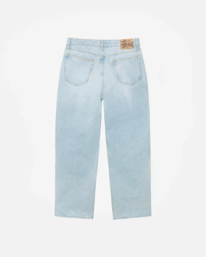 Denim MenWomen Stussy BIG OL039 JEAN DENIM Light Wash Denim MenWomen Stussy BIG OL039 JEAN DENIM Light Wash