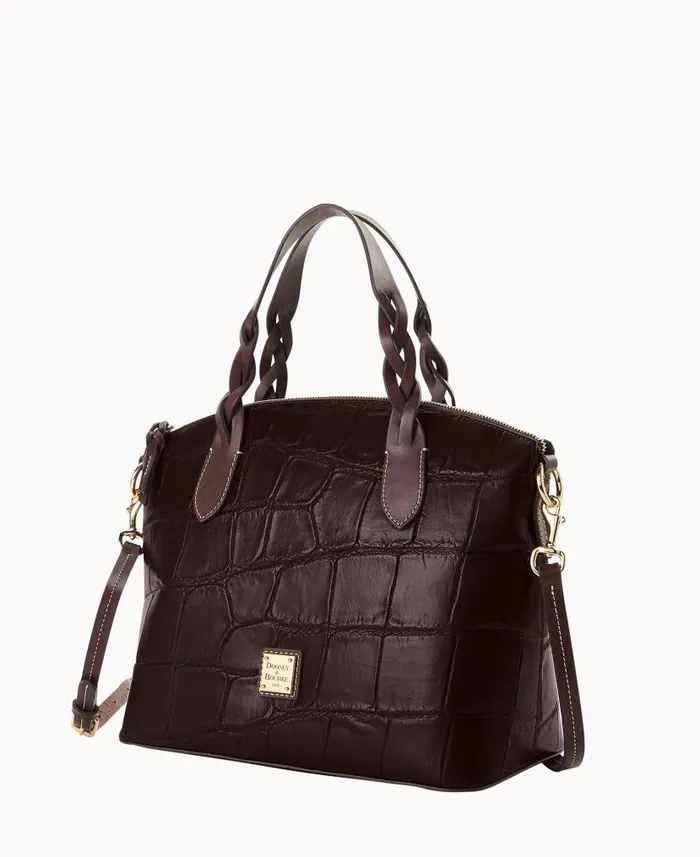 Denison Celeste Satchel Espresso Woman Dooney and Bourke Satchels