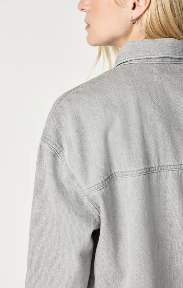 Dina Denim Shirt In Stone Natural Dye Women Mavi Jeans Shirts Dina Denim Shirt In Stone Natural Dye Women Mavi Jeans Shirts