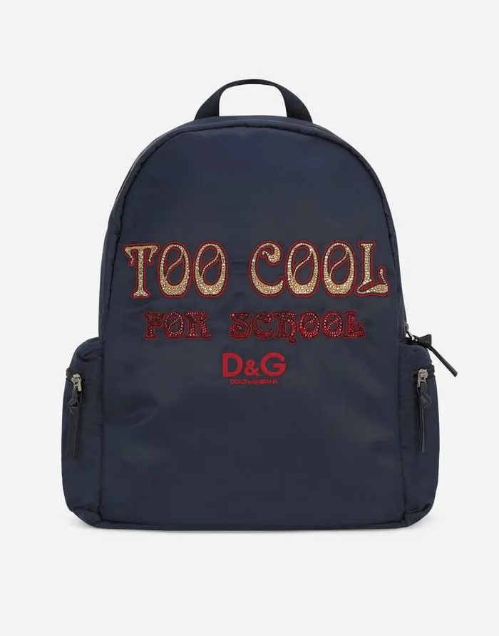 Dolce and Gabbana Accessories Children Nylon Backpack Multicolor