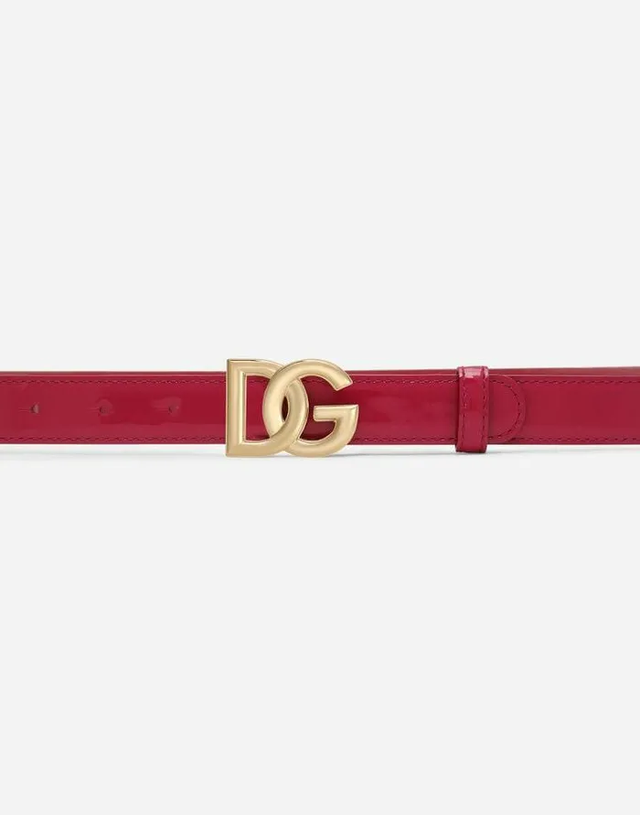 Dolce and Gabbana Belts Women DG Logo Belt Fuchsia Dolce and Gabbana Belts Women DG Logo Belt Fuchsia