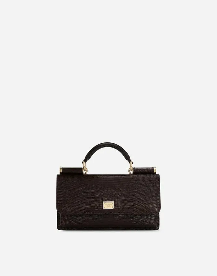 Dolce and Gabbana Clutches Mini And Micro Bags Women Iguanaprint Mini Bag Bordeaux