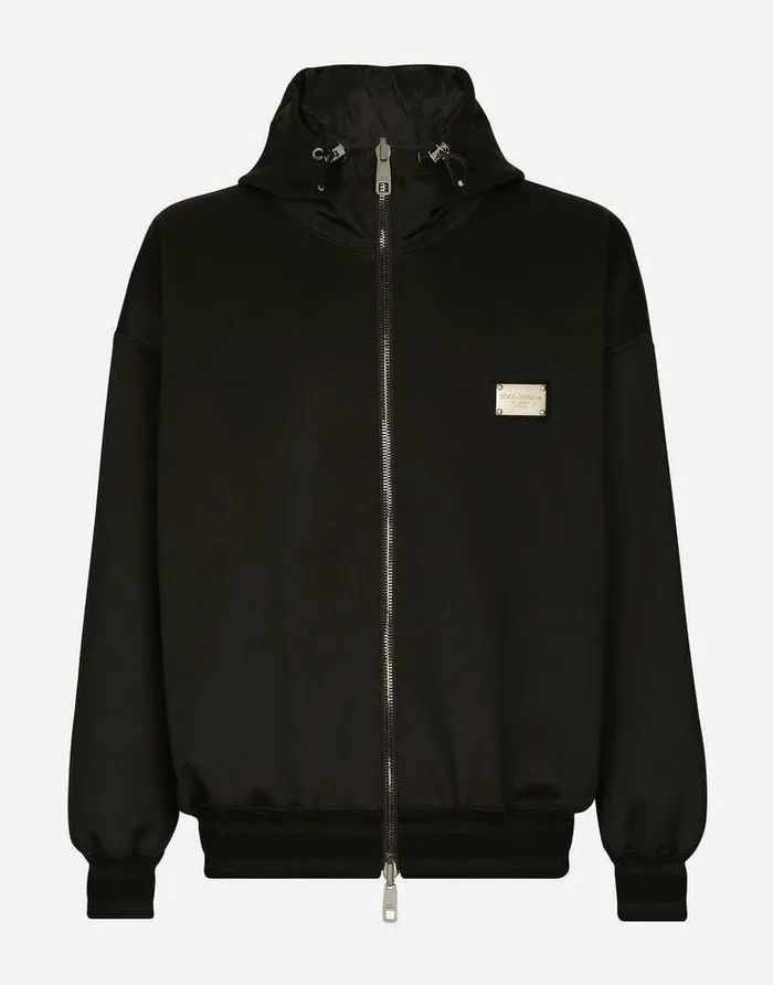 Dolce and Gabbana Coats And Jackets Men Reversible Jacket With Branded Tag Black Dolce and Gabbana Coats And Jackets Men Reversible Jacket With Branded Tag Black