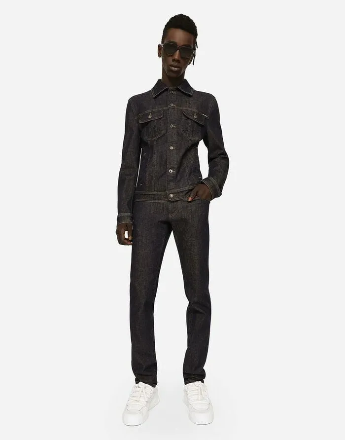 Dolce and Gabbana Denim Men Blue Skinny Stretch Jeans Multicolor Dolce and Gabbana Denim Men Blue Skinny Stretch Jeans Multicolor