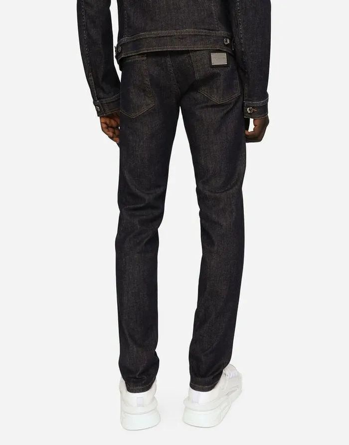 Dolce and Gabbana Denim Men Blue Skinny Stretch Jeans Multicolor Dolce and Gabbana Denim Men Blue Skinny Stretch Jeans Multicolor