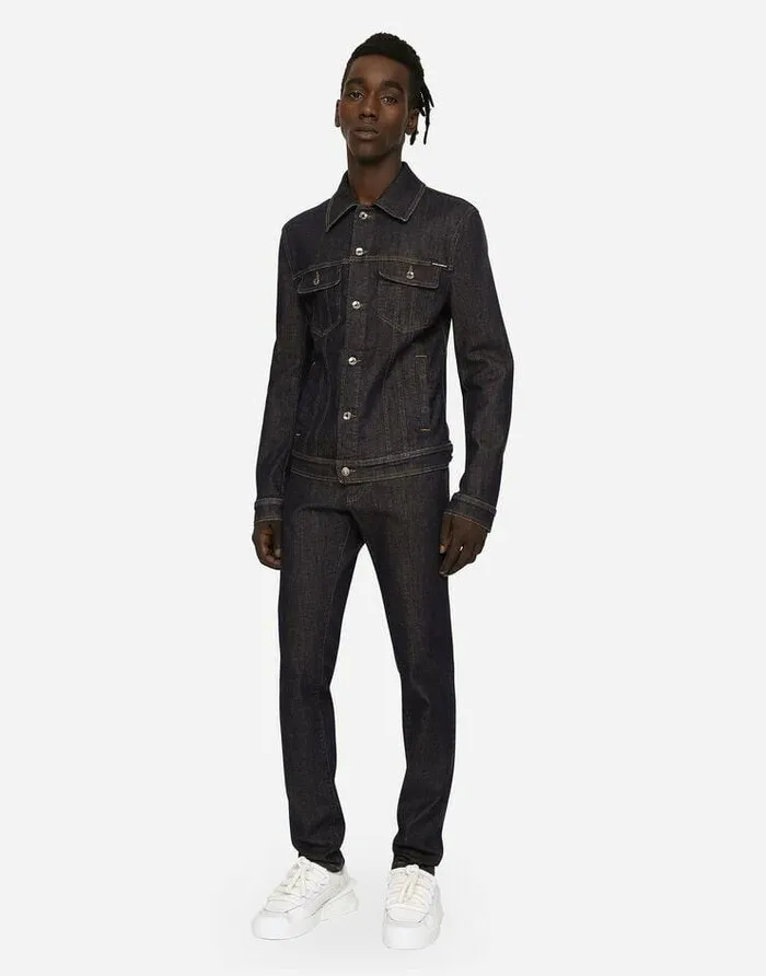 Dolce and Gabbana Denim Men Blue Skinny Stretch Jeans Multicolor Dolce and Gabbana Denim Men Blue Skinny Stretch Jeans Multicolor