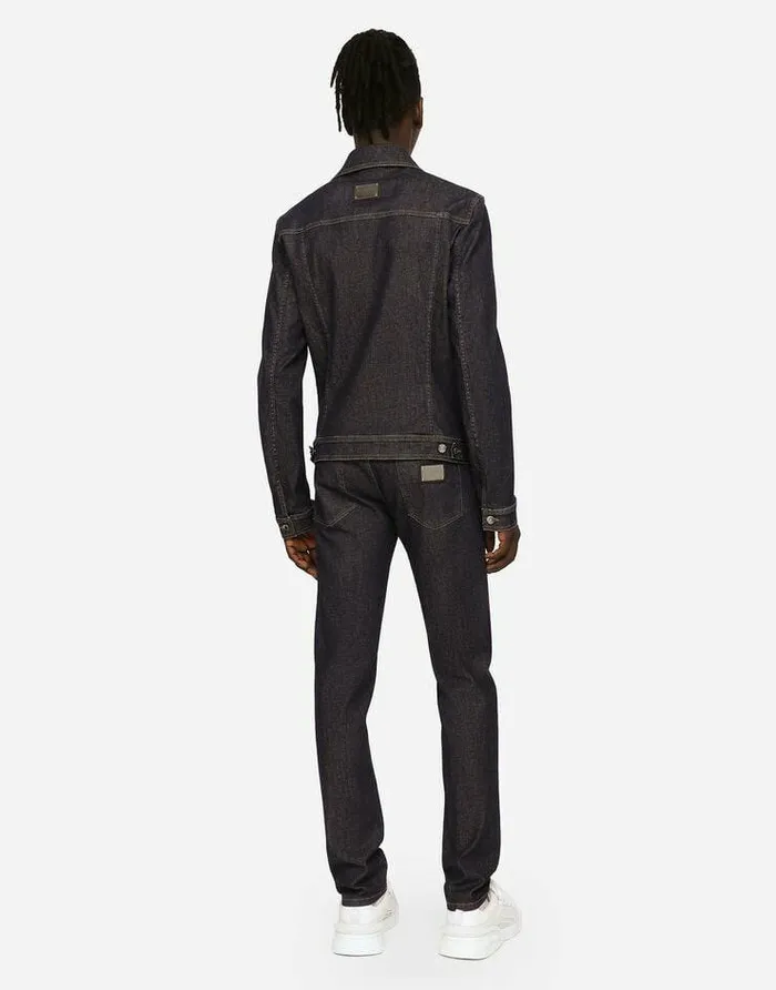Dolce and Gabbana Denim Men Blue Skinny Stretch Jeans Multicolor Dolce and Gabbana Denim Men Blue Skinny Stretch Jeans Multicolor