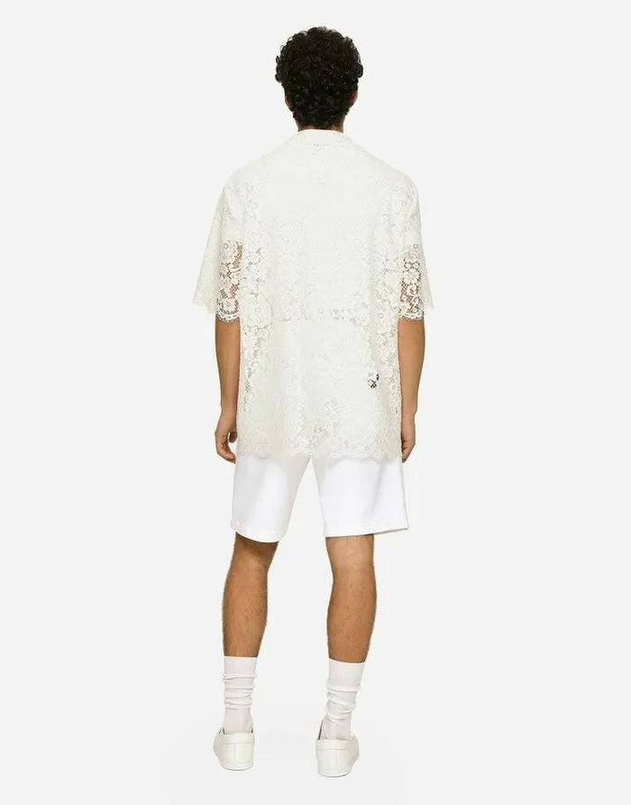 Dolce and Gabbana Denim Men White Stretch Denim Shorts Multicolor Dolce and Gabbana Denim Men White Stretch Denim Shorts Multicolor