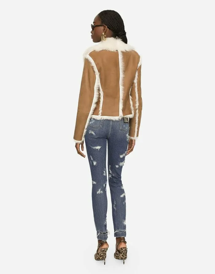 Dolce and Gabbana Denim Women Skinnyfit Jeans With Rips Multicolor Dolce and Gabbana Denim Women Skinnyfit Jeans With Rips Multicolor