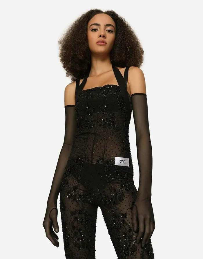Dolce and Gabbana Dresses Women KIM DOLCEandGABBANA Marquisette Jumpsuit With Embroidery Multicolor