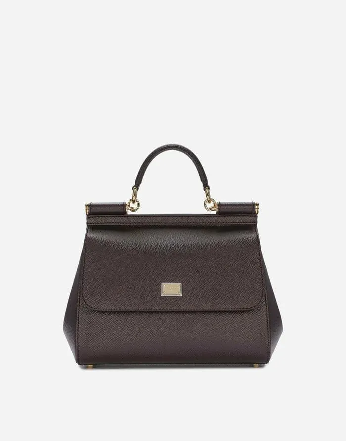 Dolce and Gabbana Handbags Women Large Sicily Handbag Bordeaux