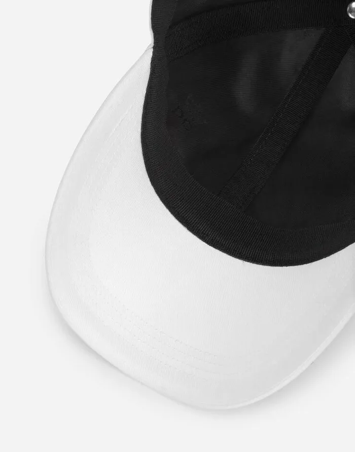 Dolce and Gabbana Hats And Gloves Men Cotton Baseball Cap With Branded Tag White Dolce and Gabbana Hats And Gloves Men Cotton Baseball Cap With Branded Tag White