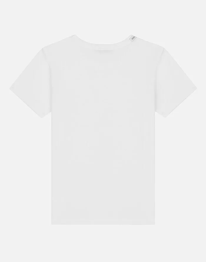 Dolce and Gabbana Nightwear and Underwear Children Shortsleeved Jersey Tshirt Twopack White Dolce and Gabbana Nightwear and Underwear Children Shortsleeved Jersey Tshirt Twopack White