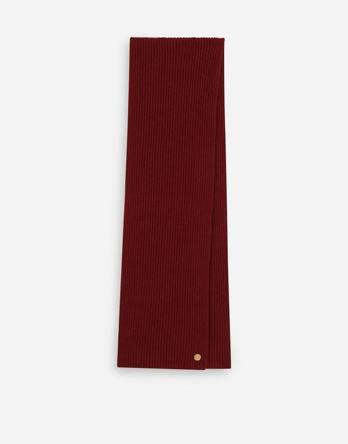 Dolce and Gabbana Scarves And Silks Men Knit Cashmere Scarf With DG Patch Bordeaux Dolce and Gabbana Scarves And Silks Men Knit Cashmere Scarf With DG Patch Bordeaux