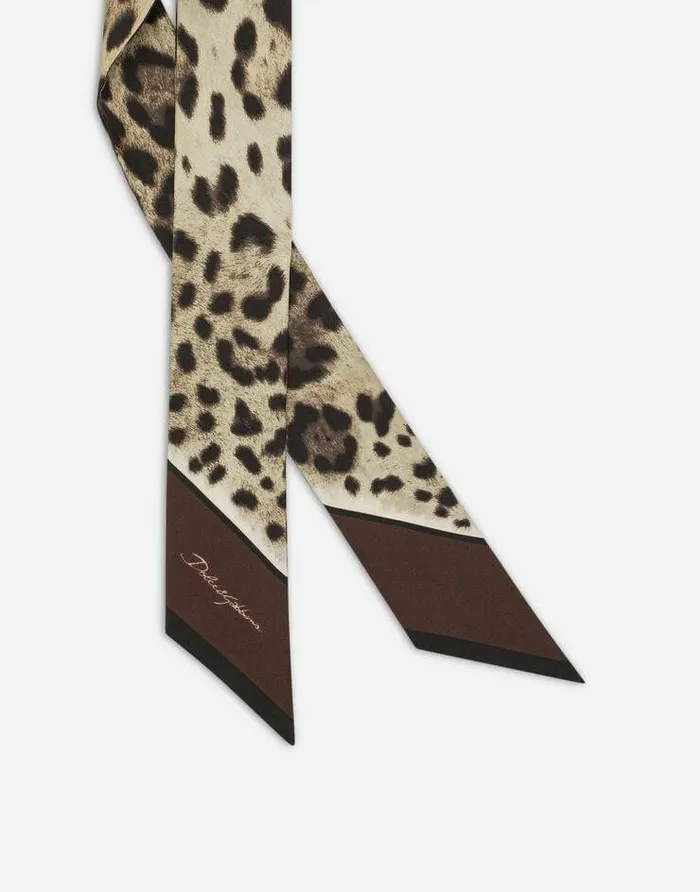 Dolce and Gabbana Scarves And Silks Women Leopardprint Twill Headscarf 6215100 Brown Dolce and Gabbana Scarves And Silks Women Leopardprint Twill Headscarf 6215100 Brown