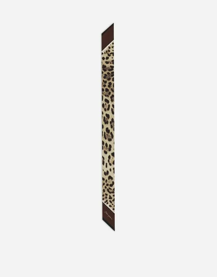 Dolce and Gabbana Scarves And Silks Women Leopardprint Twill Headscarf 6215100 Brown Dolce and Gabbana Scarves And Silks Women Leopardprint Twill Headscarf 6215100 Brown