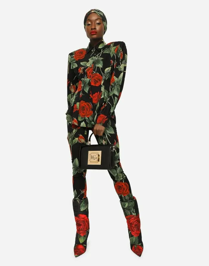 Dolce and Gabbana Shirts And Tops Women Roseprint Charmeuse Shirt Multicolor Dolce and Gabbana Shirts And Tops Women Roseprint Charmeuse Shirt Multicolor